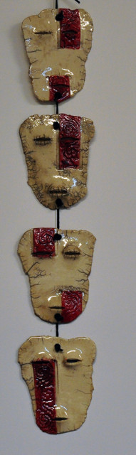 Set masker aan koord rood